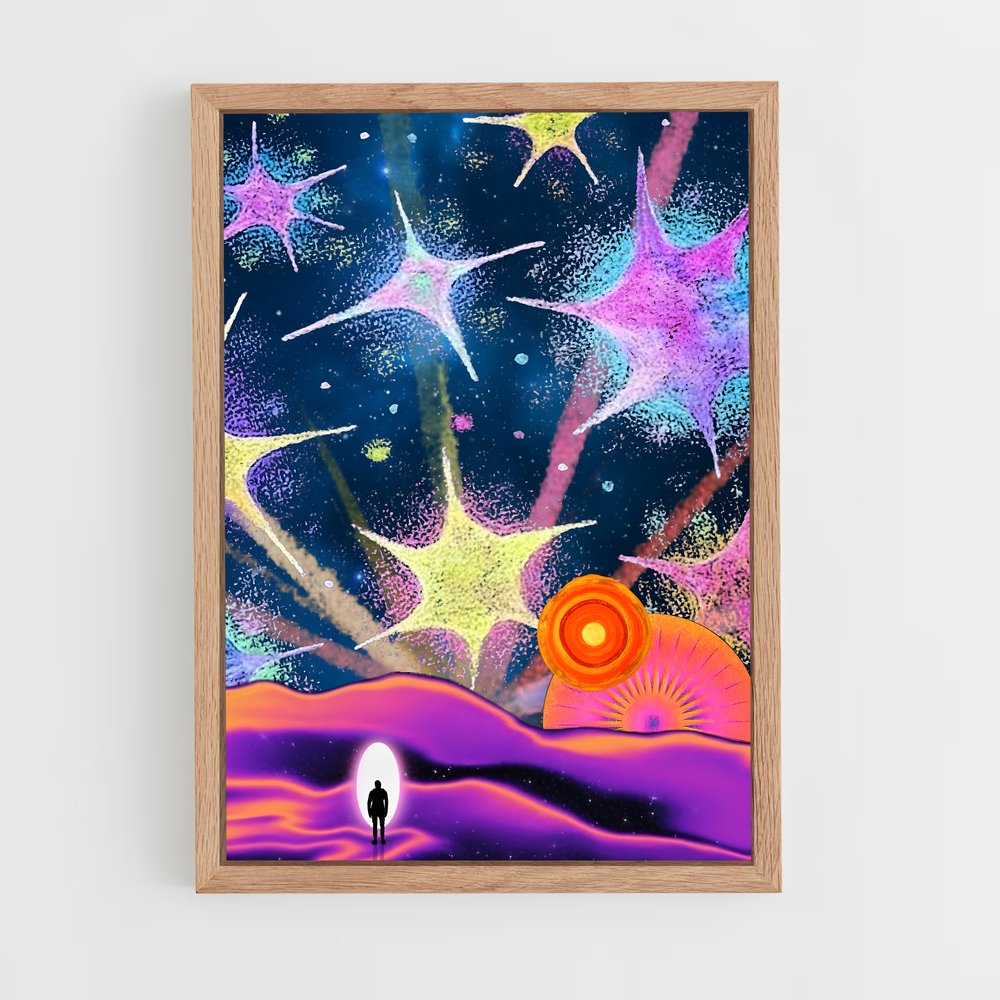 Poster Étoiles d'Aurore – affiche Art spatial (vue 4)